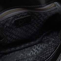 Diane Von Furstenberg Black/White Leather and Watersnake Highline Shoulder Bag