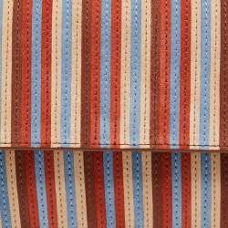 Pre Owned Diane Von Furstenberg Multicolor Suede Stripe East West Clutch