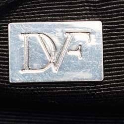  Diane Von Furstenberg Turquoise Python Embossed Leather Lytton Clutch