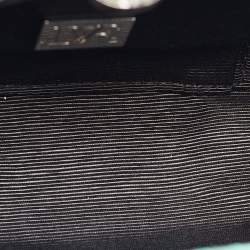  Diane Von Furstenberg Turquoise Python Embossed Leather Lytton Clutch