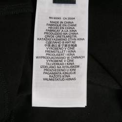 Pre Owned Diesel Black Printed Jersey T-Shirt S