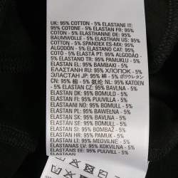 Pre Owned Diesel Black Printed Jersey T-Shirt S