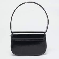 مملوكة مسبقًا Diesel Black Mirrored Leather 1DR-Iconic Shoulder Bag