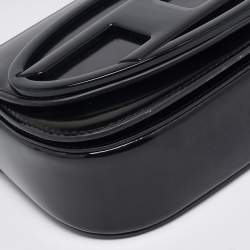 مملوكة مسبقًا Diesel Black Mirrored Leather 1DR-Iconic Shoulder Bag
