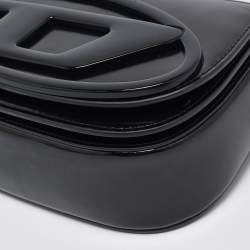 مملوكة مسبقًا Diesel Black Mirrored Leather 1DR-Iconic Shoulder Bag
