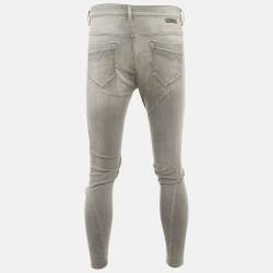 مملوكة مسبقًا  Diesel Grey Washed Denim Low Waist Fayza Jeans S Waist 27