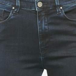 Pre Owned Diesel Navy Blue Denim Skinzee High Jeans M Waist 28"
