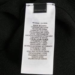 مملوكة مسبقًا Diesel Black Logo Detail Rib Knit Mock Neck Mini Dress S