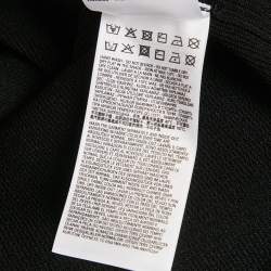 مملوكة مسبقًا Diesel Black Logo Detail Rib Knit Mock Neck Mini Dress S