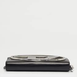 Pre Owned Diesel 1DR  Black Leather Wallet On Strap