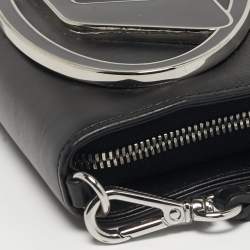 Pre Owned Diesel 1DR  Black Leather Wallet On Strap