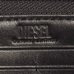 Pre Owned Diesel 1DR  Black Leather Wallet On Strap