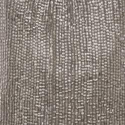 Dina Bar-El Silver Sequin Silk Sleeveless Mini Dress S
