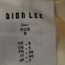 Dion Lee Ivory White Cotton Blend Toggle Parachute Pants S