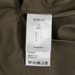 Pre Owned Dion Lee Ash Green Cotton Belted Utility Shirt  S