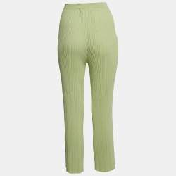 Dion Lee Mint Green Ribbed Knit Pants M