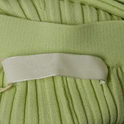 Dion Lee Mint Green Ribbed Knit Pants M