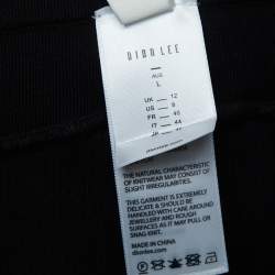 مملوكة مسبقًا Dion Lee Black Knit Wide Leg Pants L