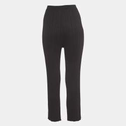 Dion Lee Black Rib Knit Elasticated Waist Float Pants L