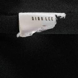 Pre Owned Dion Lee Black Knit Cut-Out Midi Dress M