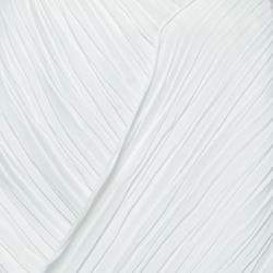 Pre Owned Dion Lee White Pleated Crepe Drape Front Skirt M