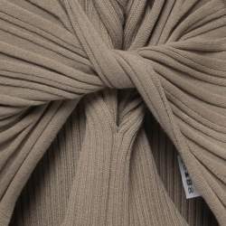 Dion Lee Beige Knit Twisted Cut Out Sleeveless Top M