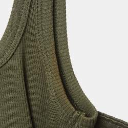 Dion Lee Green Cotton Blend Corset Top M