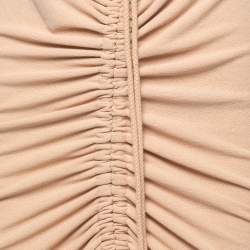 Pre Owned فستان ماكسي ديون لي تريكو بيج مكشكش فراشة مقاس صغير - سمول