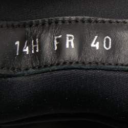 Pre Owned Dior Black Leather Polka Dot Low Top Sneakers Size 40