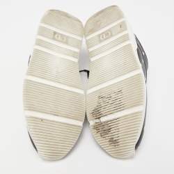 Pre Owned Dior Black Leather Polka Dot Low Top Sneakers Size 40