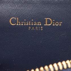 Dior Navy Blue Oblique Canvas and Rubber 30 Montaigne Phone Cover with Airpods Pro Case
