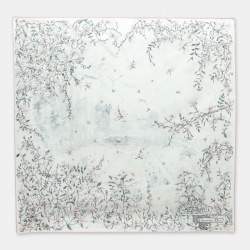 Dior Multicolor Floral Printed Silk Scarf