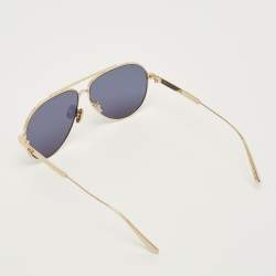 Pre Owned Dior Blue/Gold Tone DiorCannage A1U Aviator Sunglasses