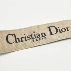 Pre Owned حمالة حقيبة كتف ديور جلد مضفر أسود