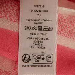 Pre Owned Dior Rose Paréo Toile de Jouy Sauvage Cotton Scarf