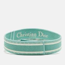 Pre Owned قناع شمسي من ديور قماش توال دو جوي أخضر بحري