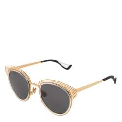 Dior Gold Tone/Grey DiorEnigme Clubmaster Sunglasses