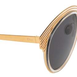 Dior Gold Tone/Grey DiorEnigme Clubmaster Sunglasses