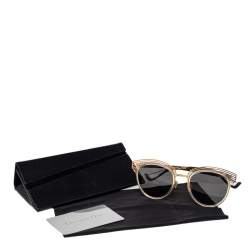Dior Gold Tone/Grey DiorEnigme Clubmaster Sunglasses