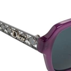Pre Owned Dior Purple Diorama 5N Rectangle Sunglasses