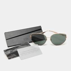 Pre Owned Dior Gold/Green Gipsy1 Sunglasses