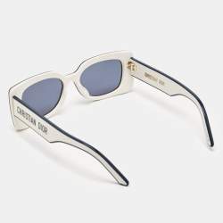 Pre Owned Dior Blue/White S1U DiorPacific Square Sunglasses