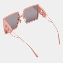 Pre Owned Dior Black/ Matte Pink 30 Montaigne SU Square Sunglasses