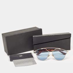 Pre Owned Dior Blue DDBKU Dior So Real Aviator Sunglasses