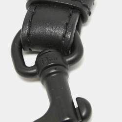 Dior Black Lasercut Leather Shoulder Bag Strap