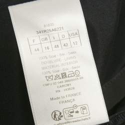 Pre Owned Christian Dior Grey Silk Wrap Around Long Dress L