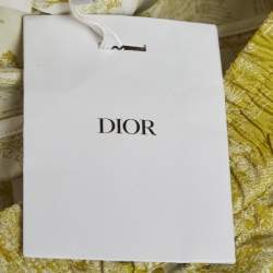 Pre Owned شورت كريستيان ديور نسيج جاكار ليموني أخضر مقاس صغير - سمول