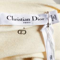 Christian Dior Beige Sisterhood is Powerful Cotton & Linen T-Shirt M