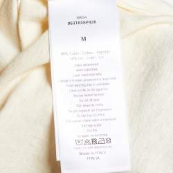 Christian Dior Beige Sisterhood is Powerful Cotton & Linen T-Shirt M