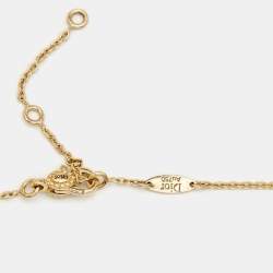 Dior Rose Des Vents 5 Motif Mother of Pearl Diamonds 18k Yellow Gold Necklace